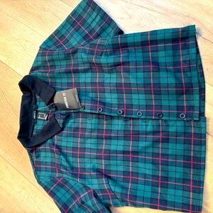 NWT preppy school girl style shirt, size small